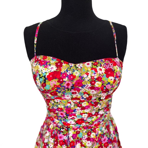 B. Darlin Spaghetti Strap Mesh Fit & Flare Dress - Picture 3 of 11